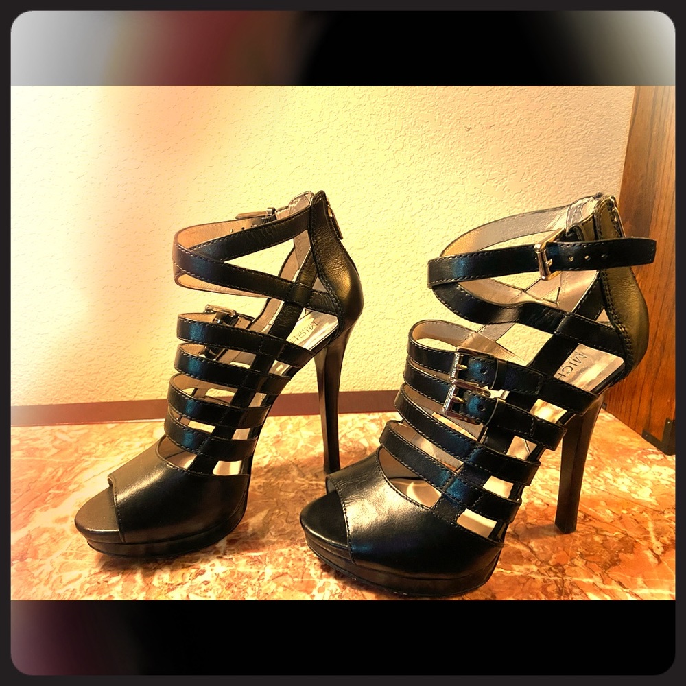 MICHAEL Michael Kors Black Sandra Platform